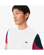 Lacoste Camiseta deportiva con bloques de color estampados