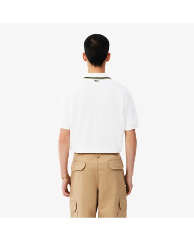 Lacoste Polo con insignia de corte clásico de fabricación francesa