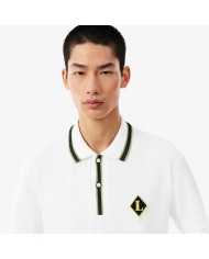Lacoste Polo con insignia de corte clásico de fabricación francesa