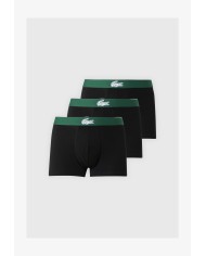 Lacoste Bóxer Pack de 3 calzoncillos con cocodrilo de punto jersey elástico