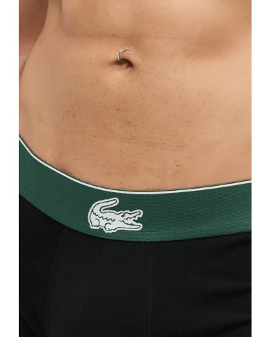 Lacoste Bóxer Pack de 3 calzoncillos con cocodrilo de punto jersey elástico