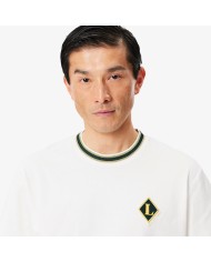 Lacoste Camiseta de rayas con insignia fabricada en Francia