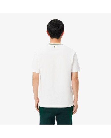 Lacoste Camiseta de rayas con insignia fabricada en Francia