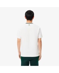 Lacoste Camiseta de rayas con insignia fabricada en Francia