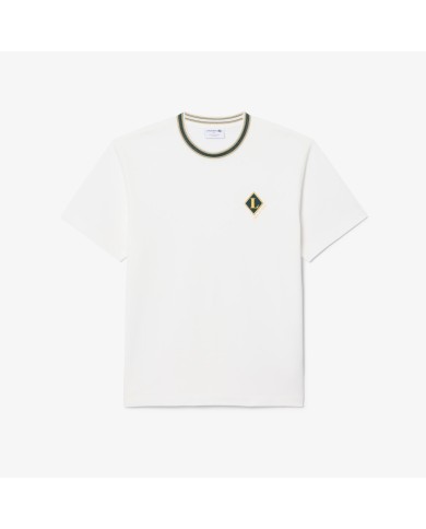 Lacoste Camiseta de rayas con insignia fabricada en Francia