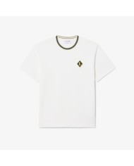 Lacoste Camiseta de rayas con insignia fabricada en Francia