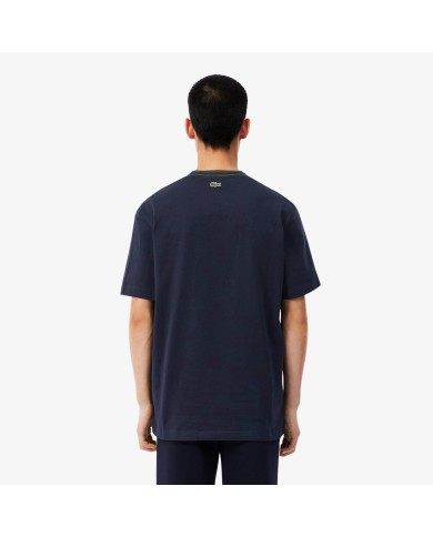 Lacoste Camiseta de rayas con insignia fabricada en Francia