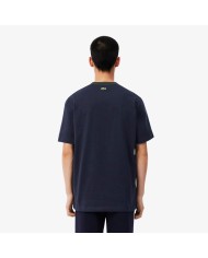 Lacoste Camiseta de rayas con insignia fabricada en Francia