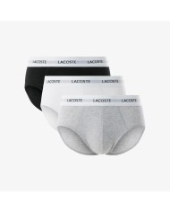 Lacoste Calzoncillos Pack de 3 slips de algodón elástico