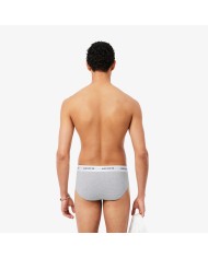 Lacoste Calzoncillos Pack de 3 slips de algodón elástico
