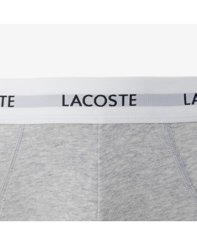 Lacoste Calzoncillos Pack de 3 slips de algodón elástico