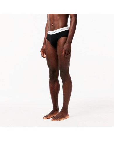 Lacoste Calzoncillos Pack de 3 slips de algodón elástico
