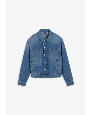 Tommy Jeans Cazadora Trucker vaquera con parche