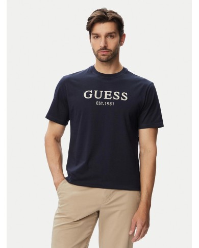 Guess Camiseta cn SS Guess Logo embroidery Tee