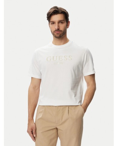 Guess Camiseta cn SS Guess Logo embroidery Tee