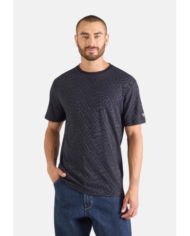 Guess Camiseta CN SS Jacquard Allover Tee