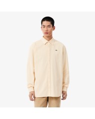 Lacoste Camisa de pana de corte regular