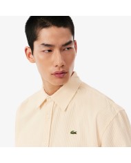 Lacoste Camisa de pana de corte regular