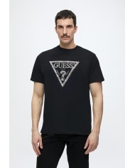 Guess Camiseta CN SS Triangle Leaves Embroide