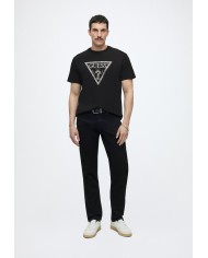 Guess Camiseta CN SS Triangle Leaves Embroide