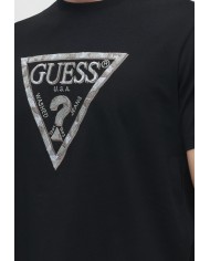 Guess Camiseta CN SS Triangle Leaves Embroide