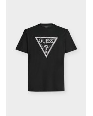 Guess Camiseta CN SS Triangle Leaves Embroide