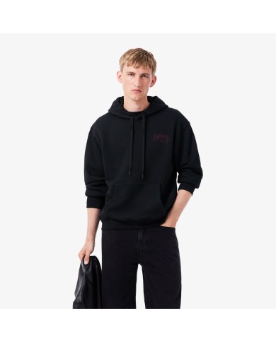 Lacoste Sudadera con capucha y bordados de la marca