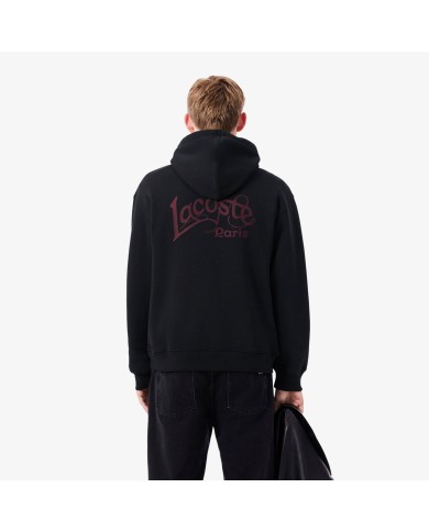Lacoste Sudadera con capucha y bordados de la marca