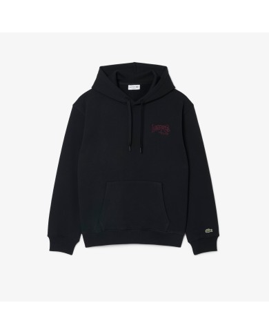 Lacoste Sudadera con capucha y bordados de la marca
