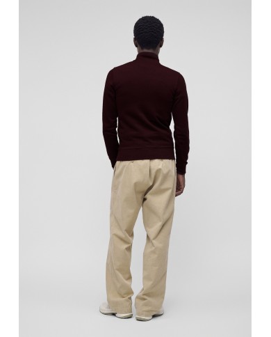 Lacoste Sudadera de cuello alto con cremallera y estampado en relieve