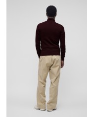 Lacoste Sudadera de cuello alto con cremallera y estampado en relieve