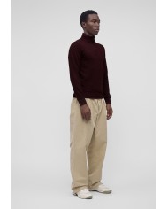 Lacoste Sudadera de cuello alto con cremallera y estampado en relieve
