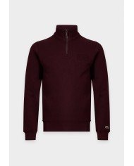 Lacoste Sudadera de cuello alto con cremallera y estampado en relieve