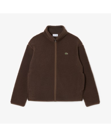 Lacoste Chaqueta de borreguillo con cuello alto