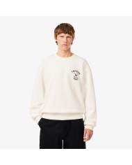 Lacsote Sudadera de cuello redondo de felpa con bordado