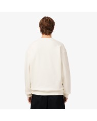Lacsote Sudadera de cuello redondo de felpa con bordado