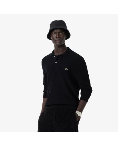 Lacoste Polo de punto de corte clásico y manga larga
