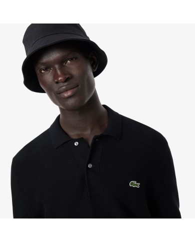 Lacoste Polo de punto de corte clásico y manga larga