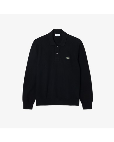 Lacoste Polo de punto de corte clásico y manga larga