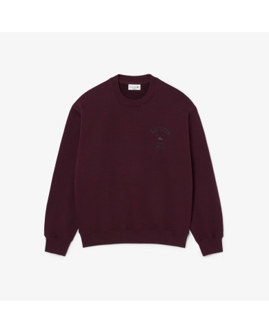 Lacsote Sudadera de cuello redondo de felpa con bordado