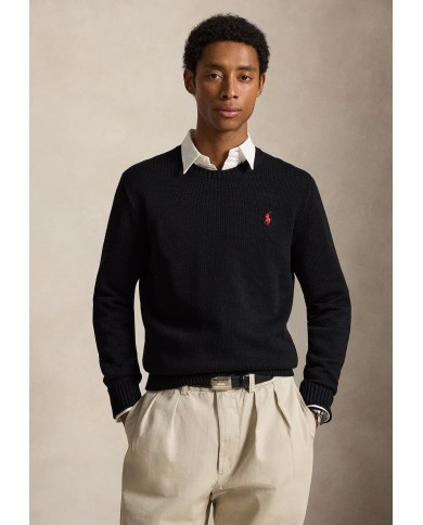 Ralph Lauren Jersey  de algodón con cuello redondo