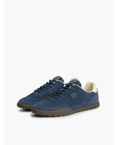 Tommy Jeans Zapatillas de ante con logo metalizado