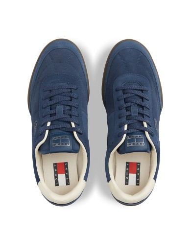 Tommy Jeans Zapatillas de ante con logo metalizado