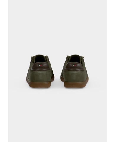 Tommy Hilfiger Zapatillas TH Tribeca de ante con mezcla de texturas