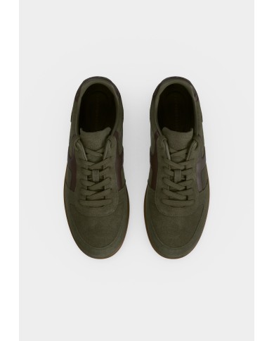 Tommy Hilfiger Zapatillas TH Tribeca de ante con mezcla de texturas