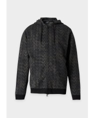 EA7 Emporio Armani Chaqueta Chándal Train Logo Series M Hoodie FZ Monogram