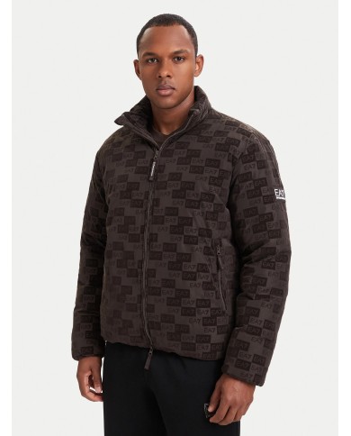 EA7 Emporio Armani Chaqueta Mountain M Poly Down Hooded Jacket Monomgram Velvet