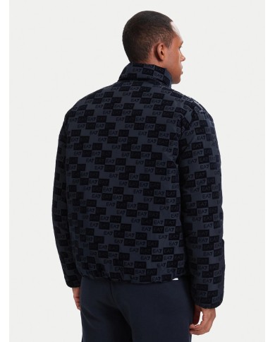 EA7 Emporio Armani Chaqueta Mountain M Poly Down Hooded Jacket Monomgram Velvet