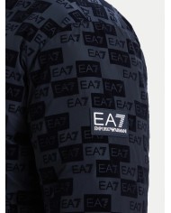 EA7 Emporio Armani Chaqueta Mountain M Poly Down Hooded Jacket Monomgram Velvet