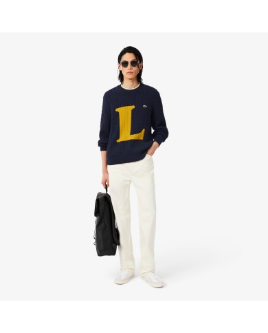 Lacoste Jersey de punto intarsia con ochos